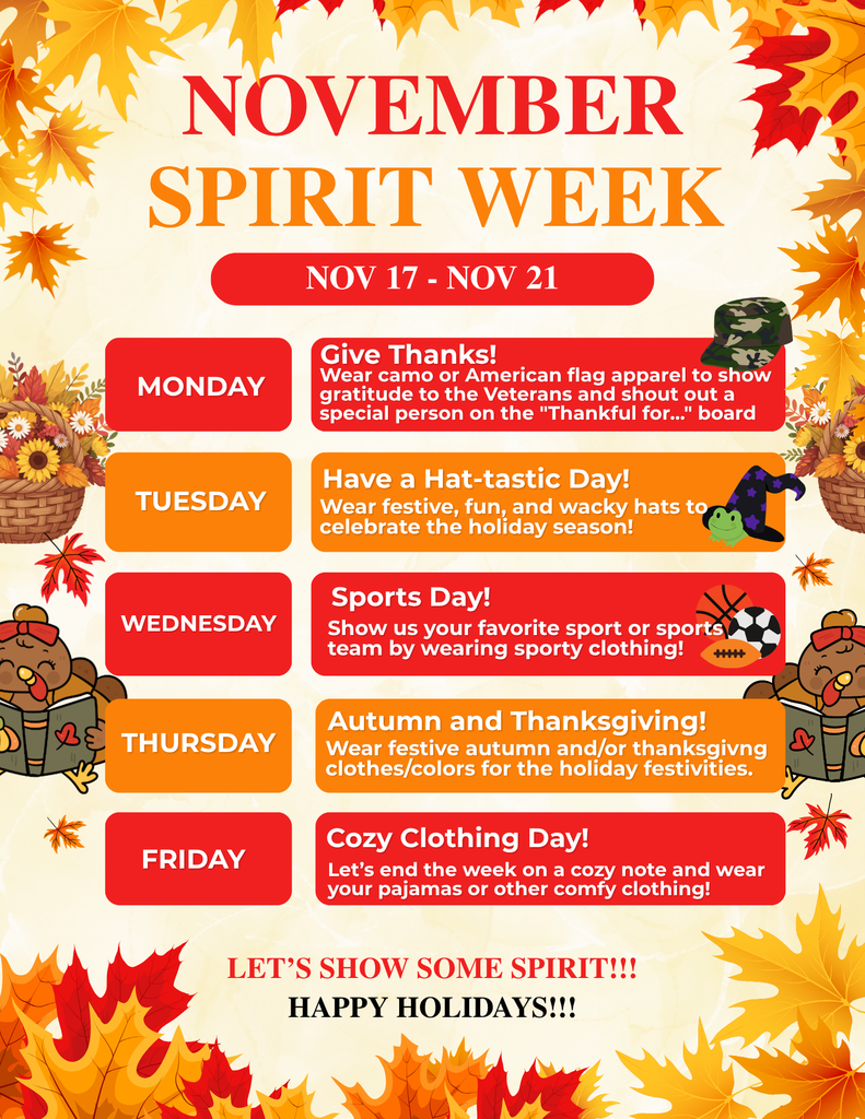 Nov Spirit Week