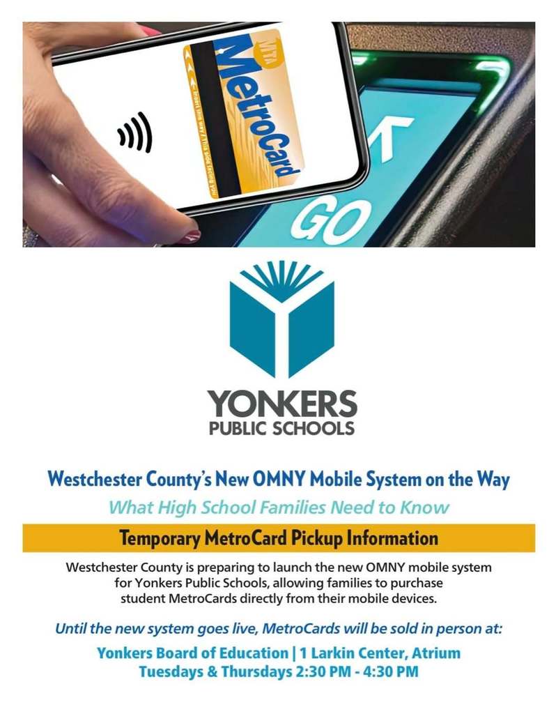 Temporary MetroCard Pickup Information