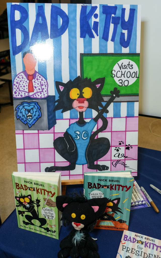 Author Nick Bruel Visits School 30 10