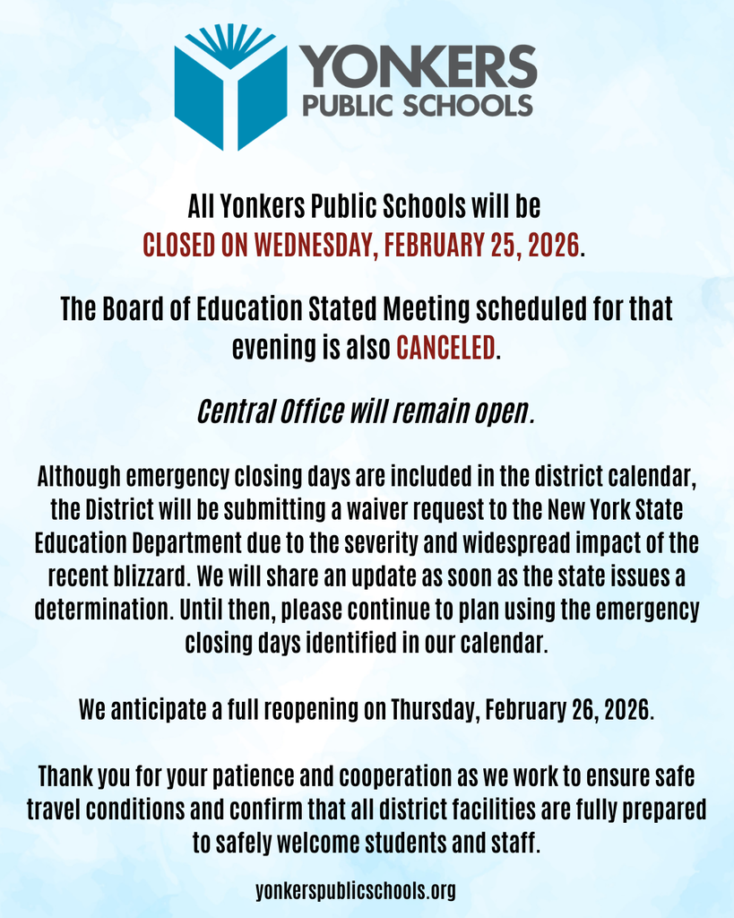 Schools Closed Wednesday 2-25-26