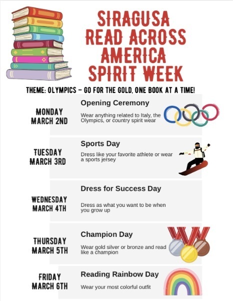 read across america spirit week