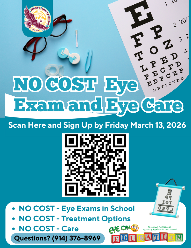 NO COST Eye Exam in School