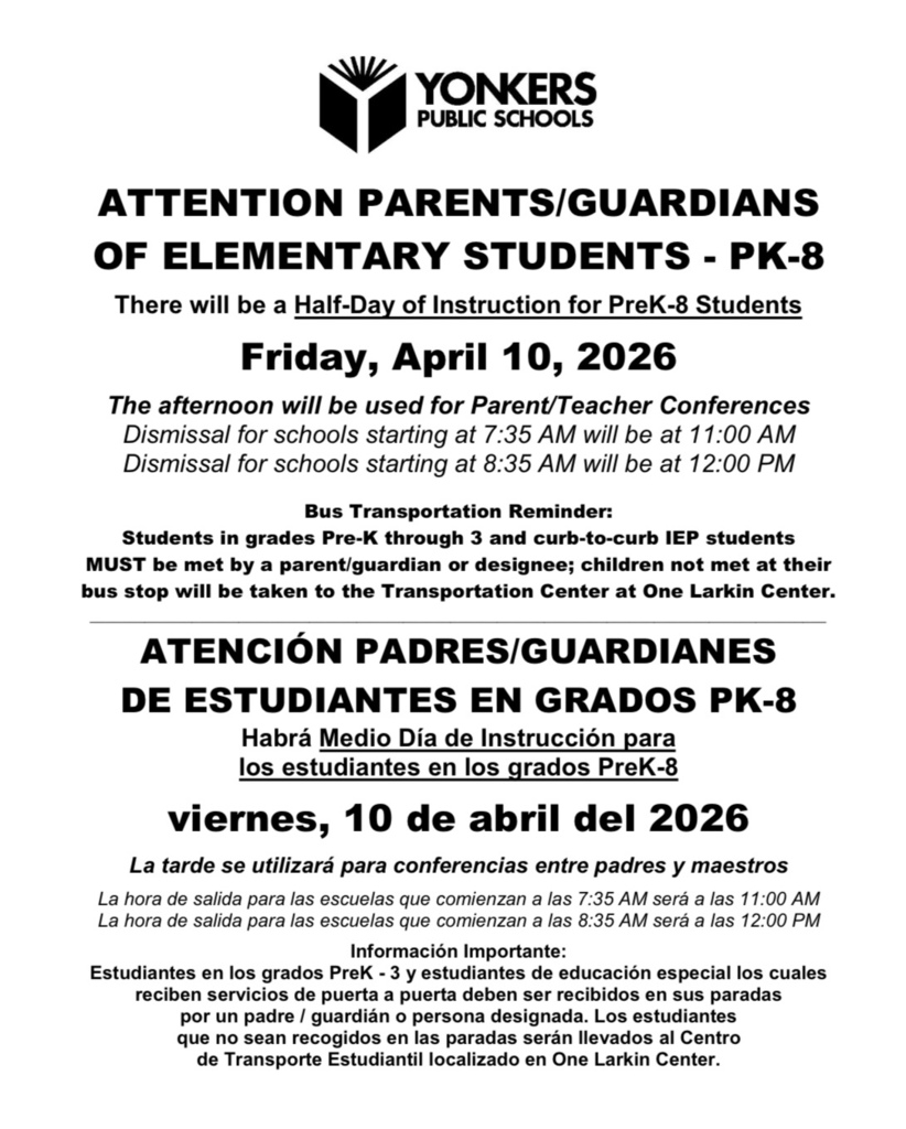 Half Day Flyer for April 10 2026