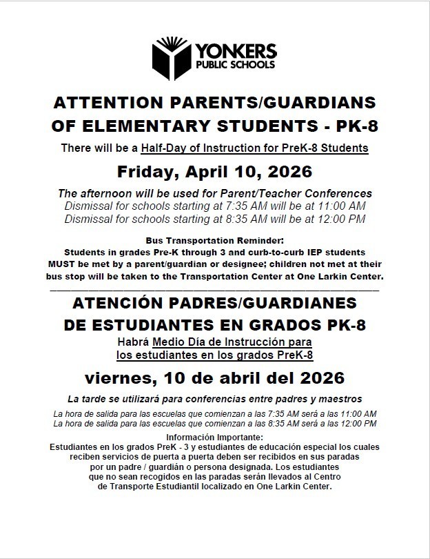 PK-8 Half Day April 10th, 2026