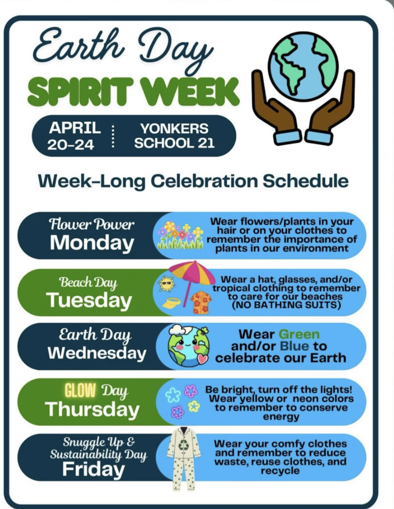Earth Week  2026 -Thank you School 21! 