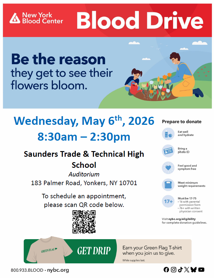 SAUNDERS HS BLOOD DRIVE 5-6-26