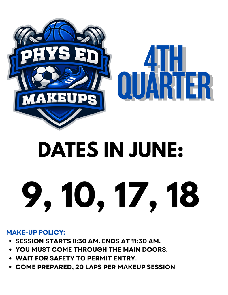 4TH QUARTER GYM MAKE UPS