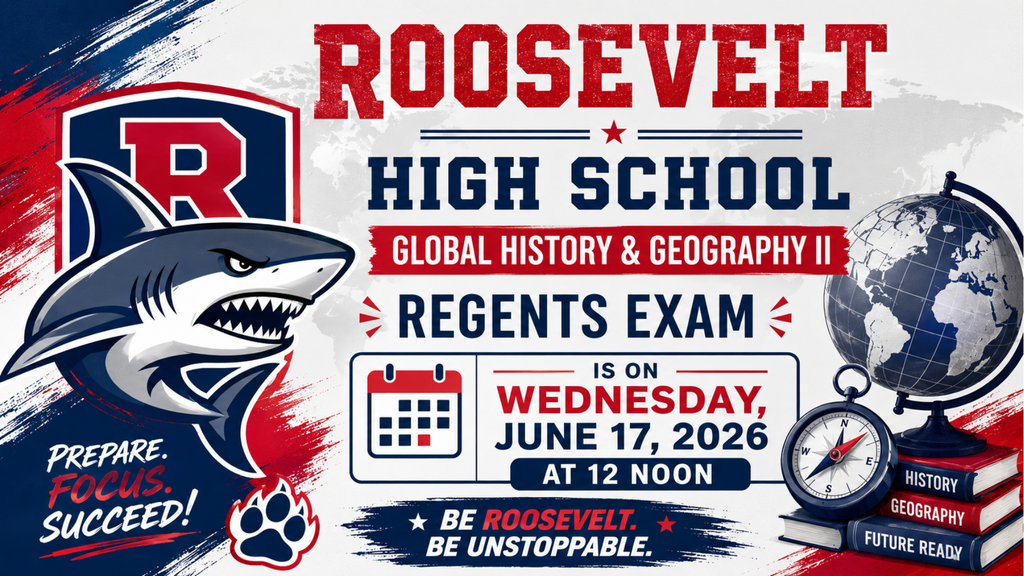 Global History Regents Exam - June 17 @ 12:15PM