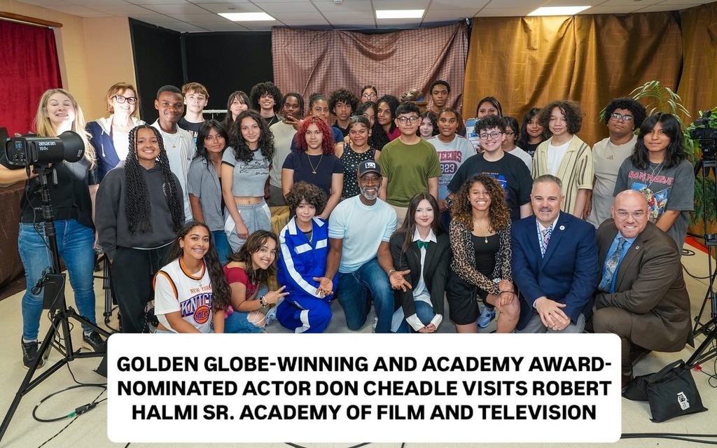 Don Cheadle visits Robert Halmi Sr. Academy of Film and Television