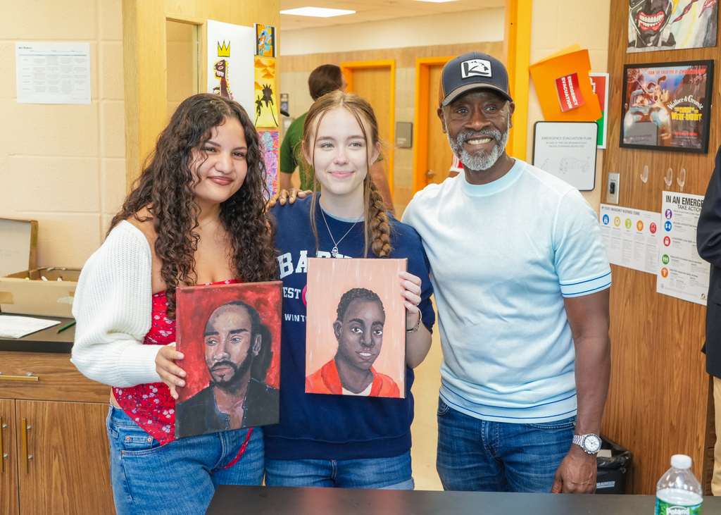 Don Cheadle visits Robert Halmi Sr. Academy of Film and Television