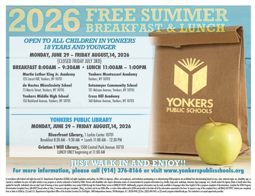 Free Summer Breakfast & Lunch 
