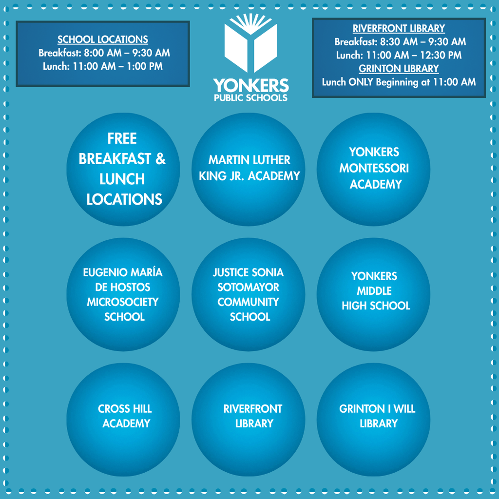 Free summer Lunch and Breakfast