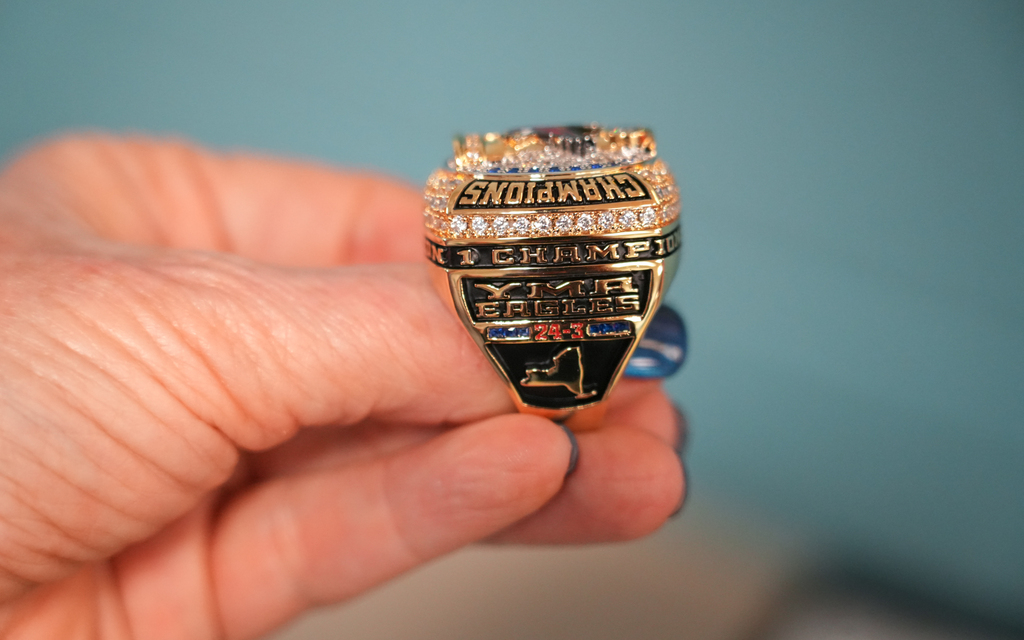 YMA Lady Eagles receive championship rings