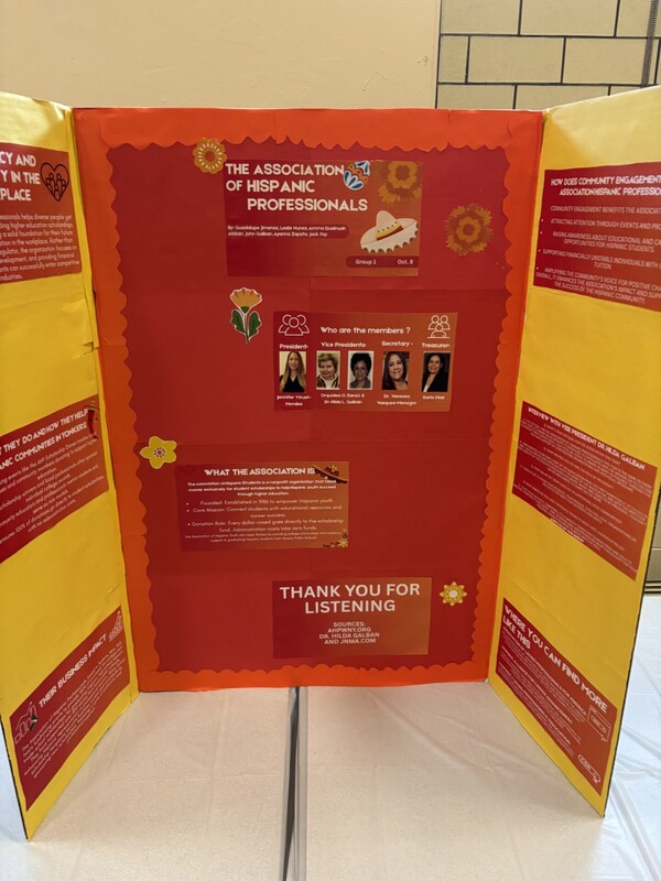 Hispanic Heritage research poster board