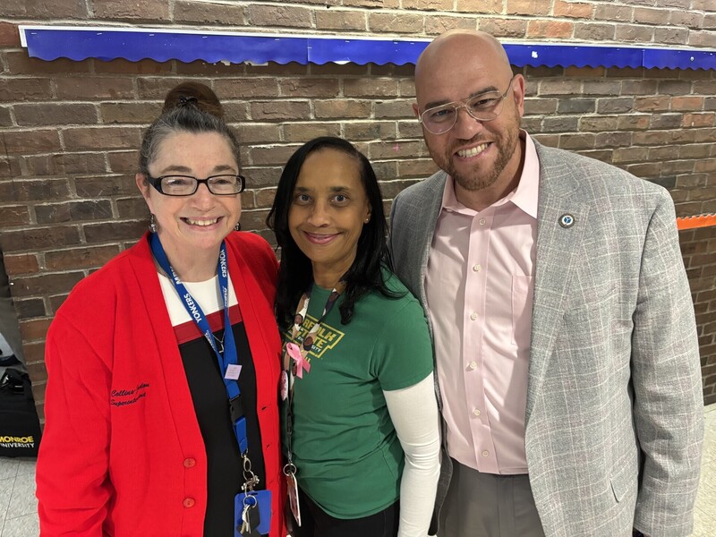 Superintendent, Associate Superintendent and college fair organizer