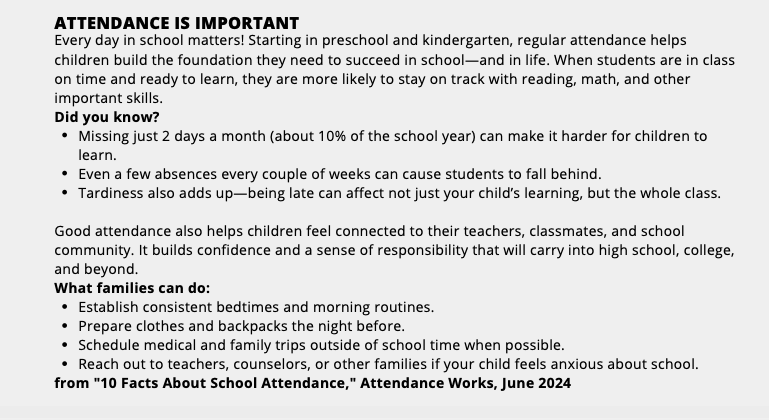 attendance is important
