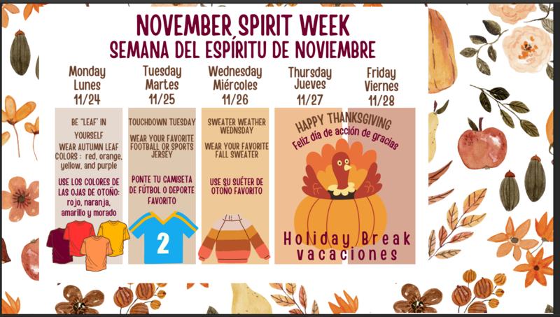 Thanksgiving Spirit Week