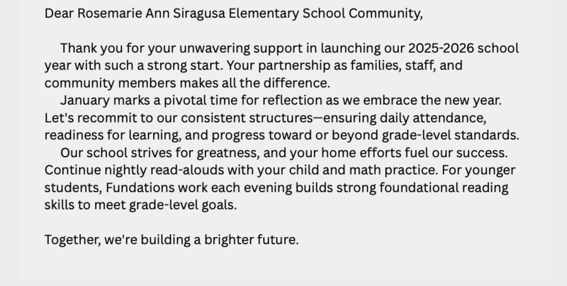 welcome back paragraph