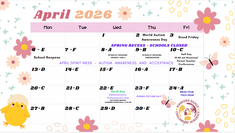 April Calendar