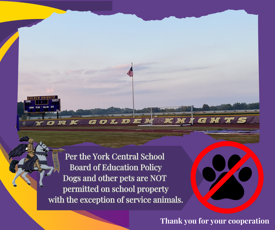 No Dogs on Campus Notice