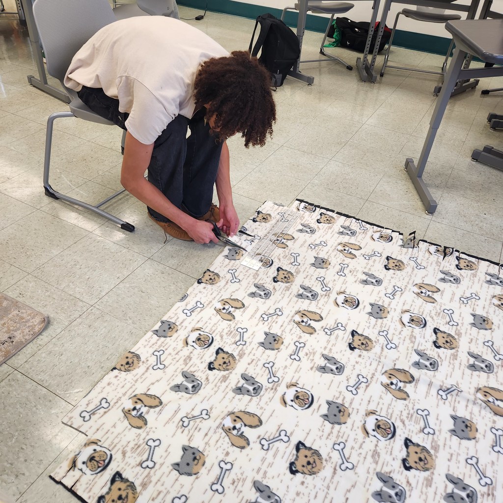 Project elf making blankets