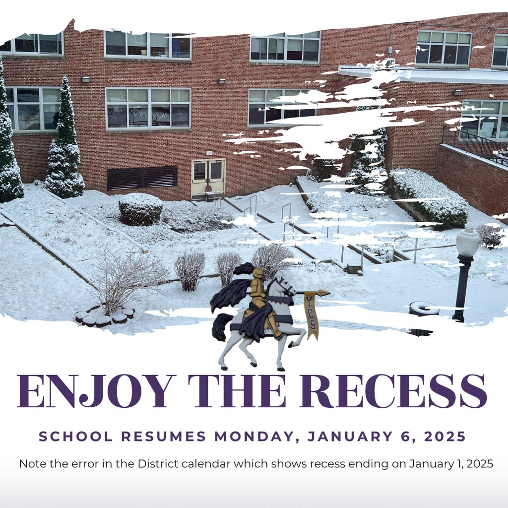 School Resumes Monday, January 6, 2025