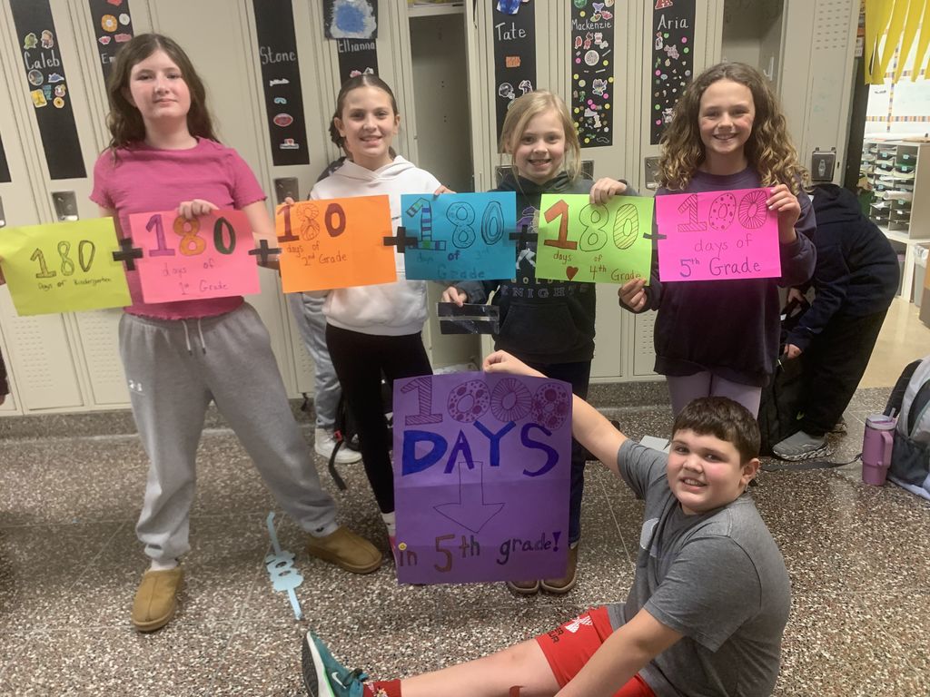 1,000 days of school for fifth graders
