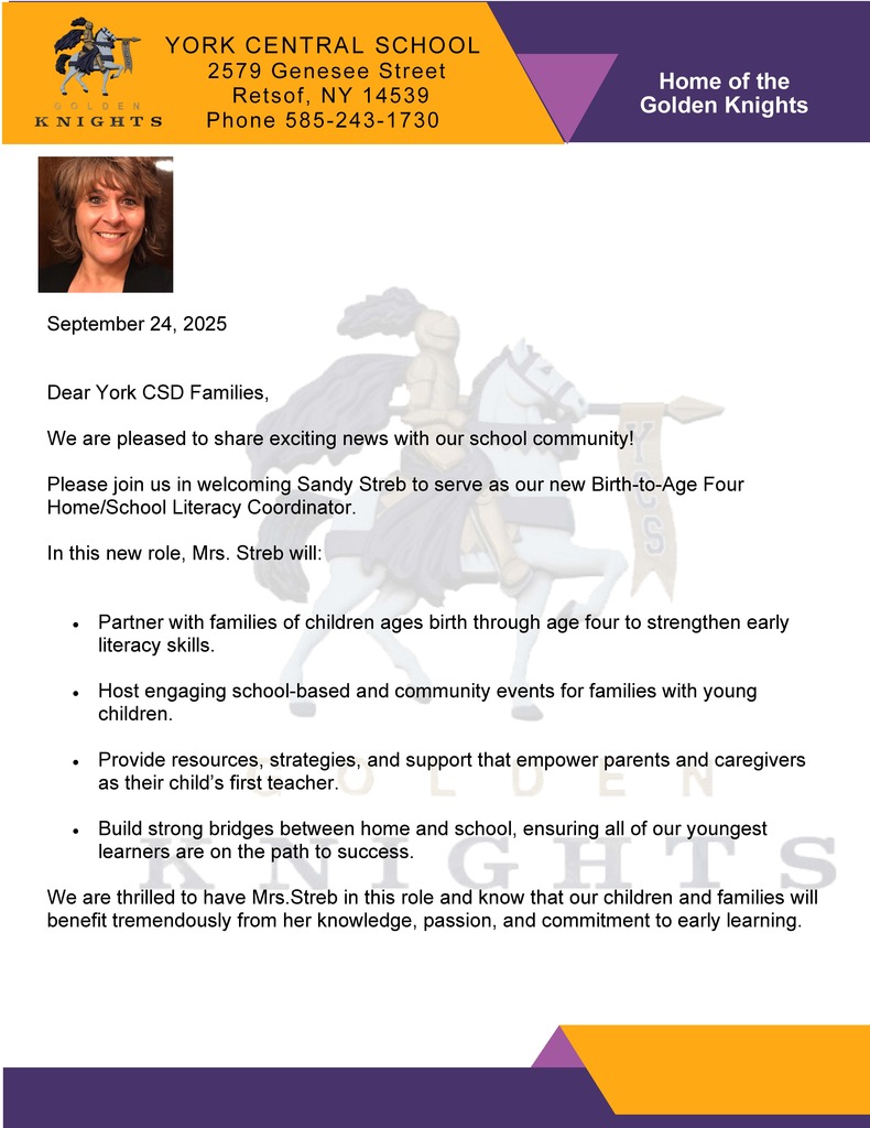 Sandy Streb Announcement