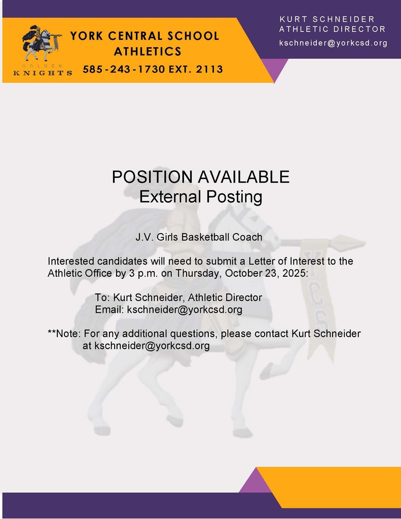 JV Girls Basketball Coach External Post