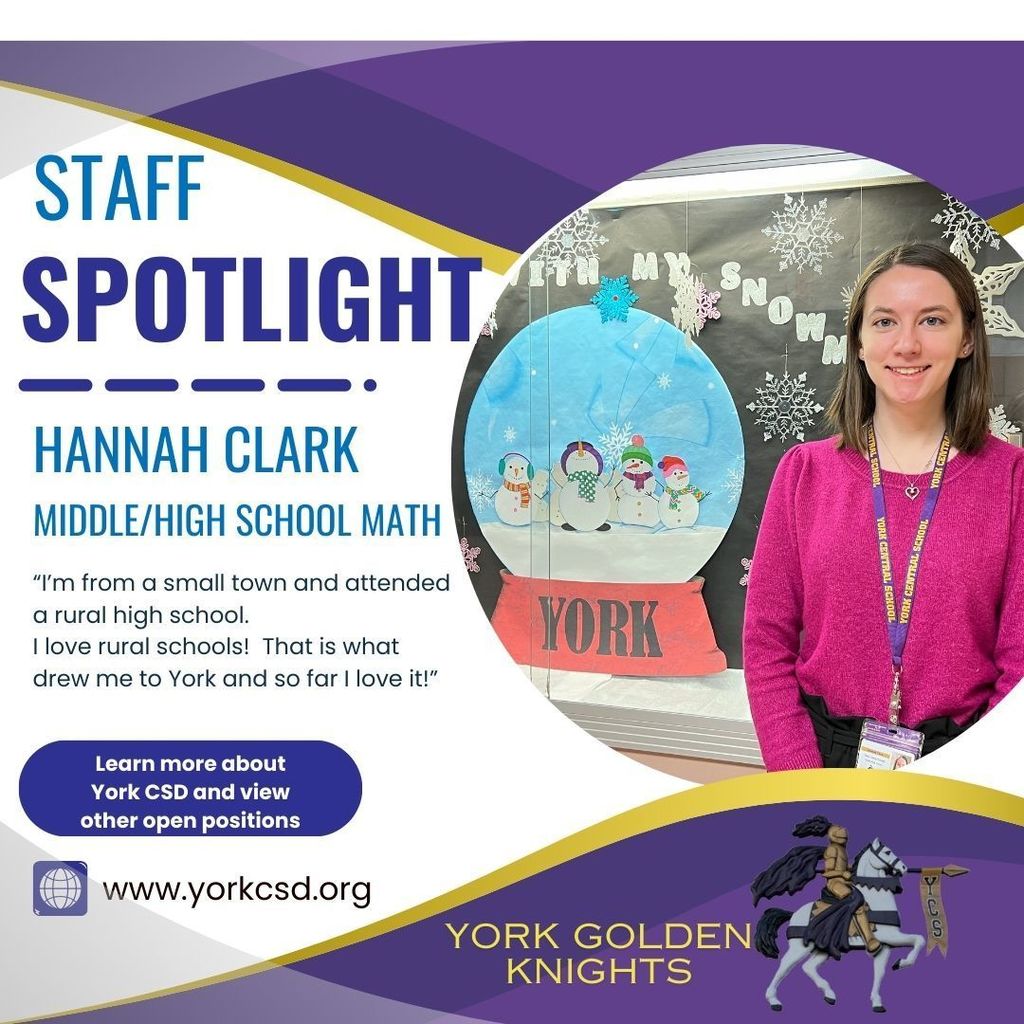 New Staff Hannah Clark