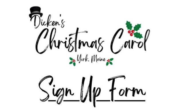 A Christmas Carol Sign Up Form