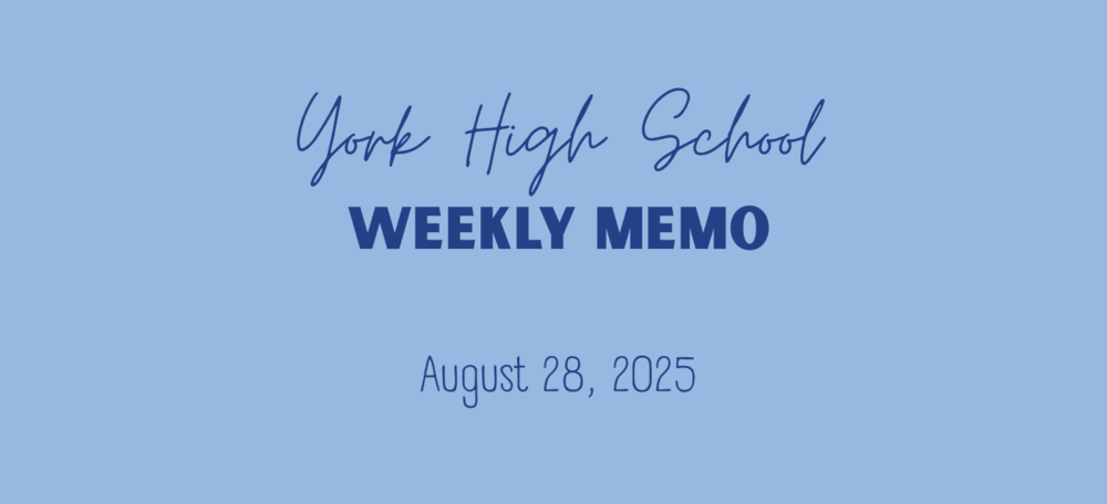 Weekly memo