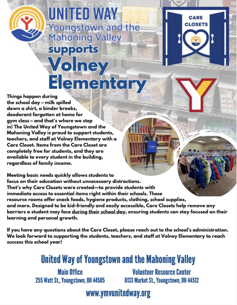 Volney Elementary Care Closet