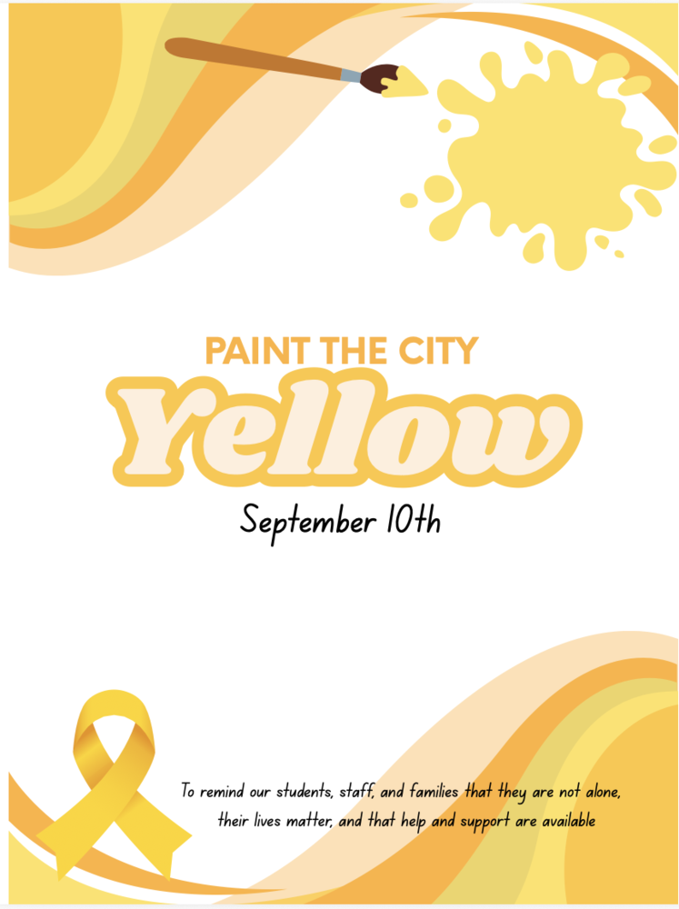Paint the City Yellow- September 10th!