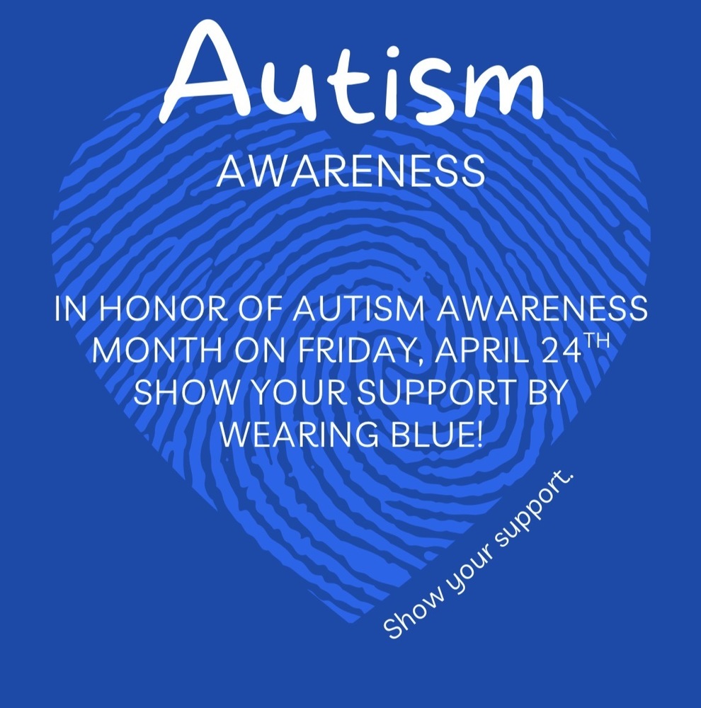 MLK Wears Blue for Autism Awareness