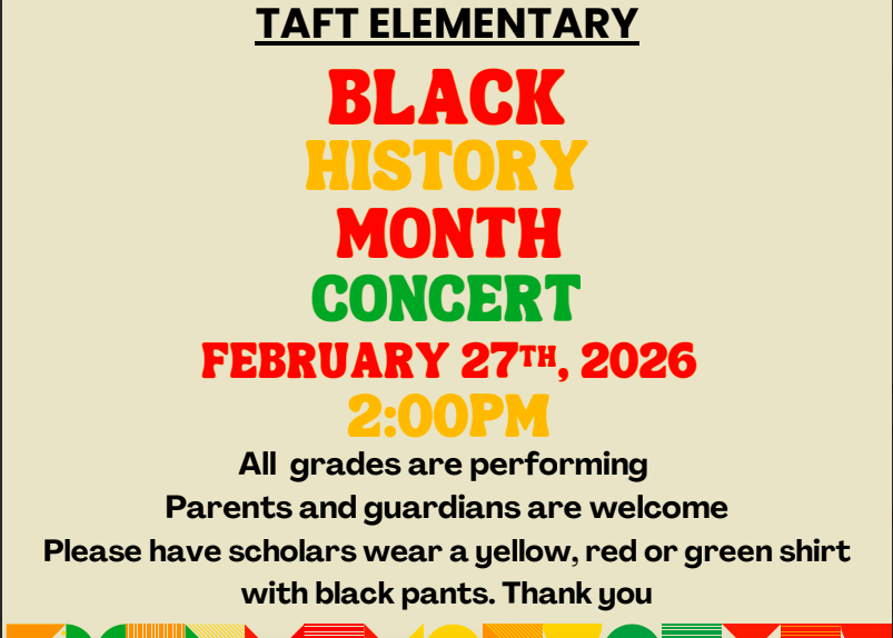 Taft Black History Month Concert