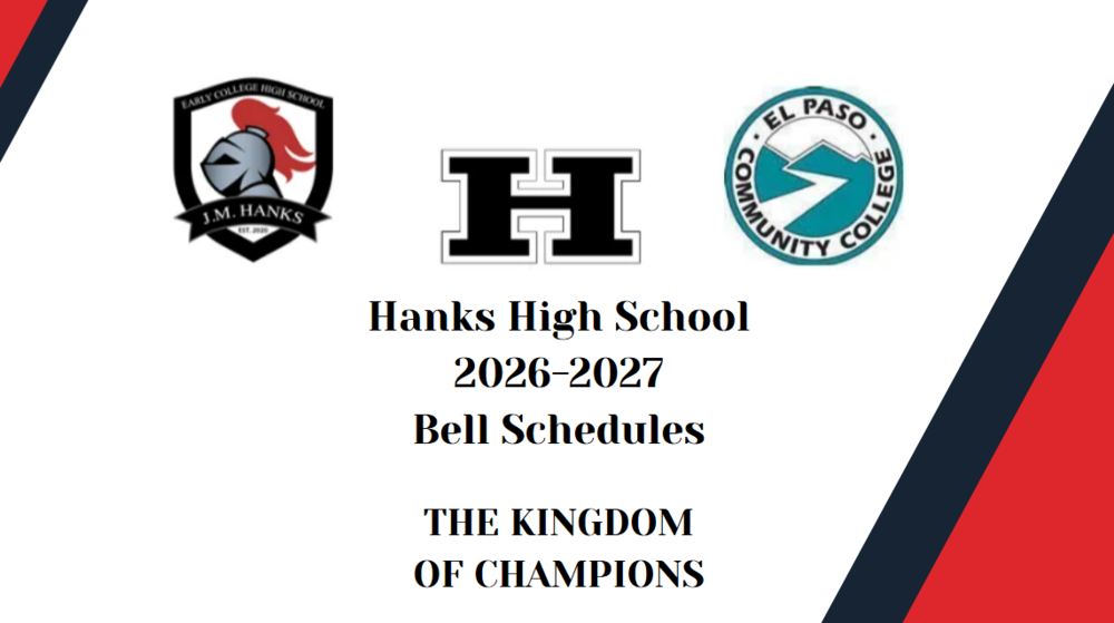Hanks 2026-2027 Schedules for specific reasons