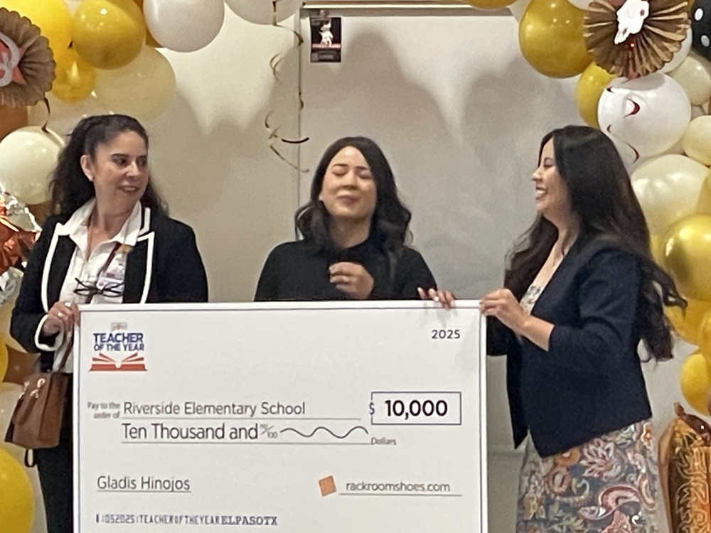 Receiving the check 