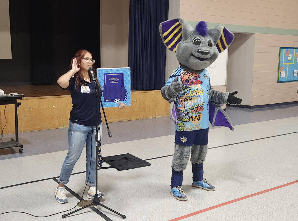 Ozzy the bat at REL