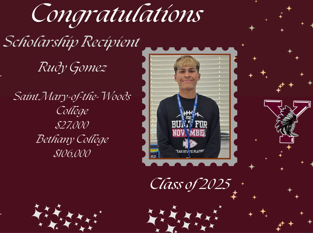 Rudy Gomez scholarship recipient