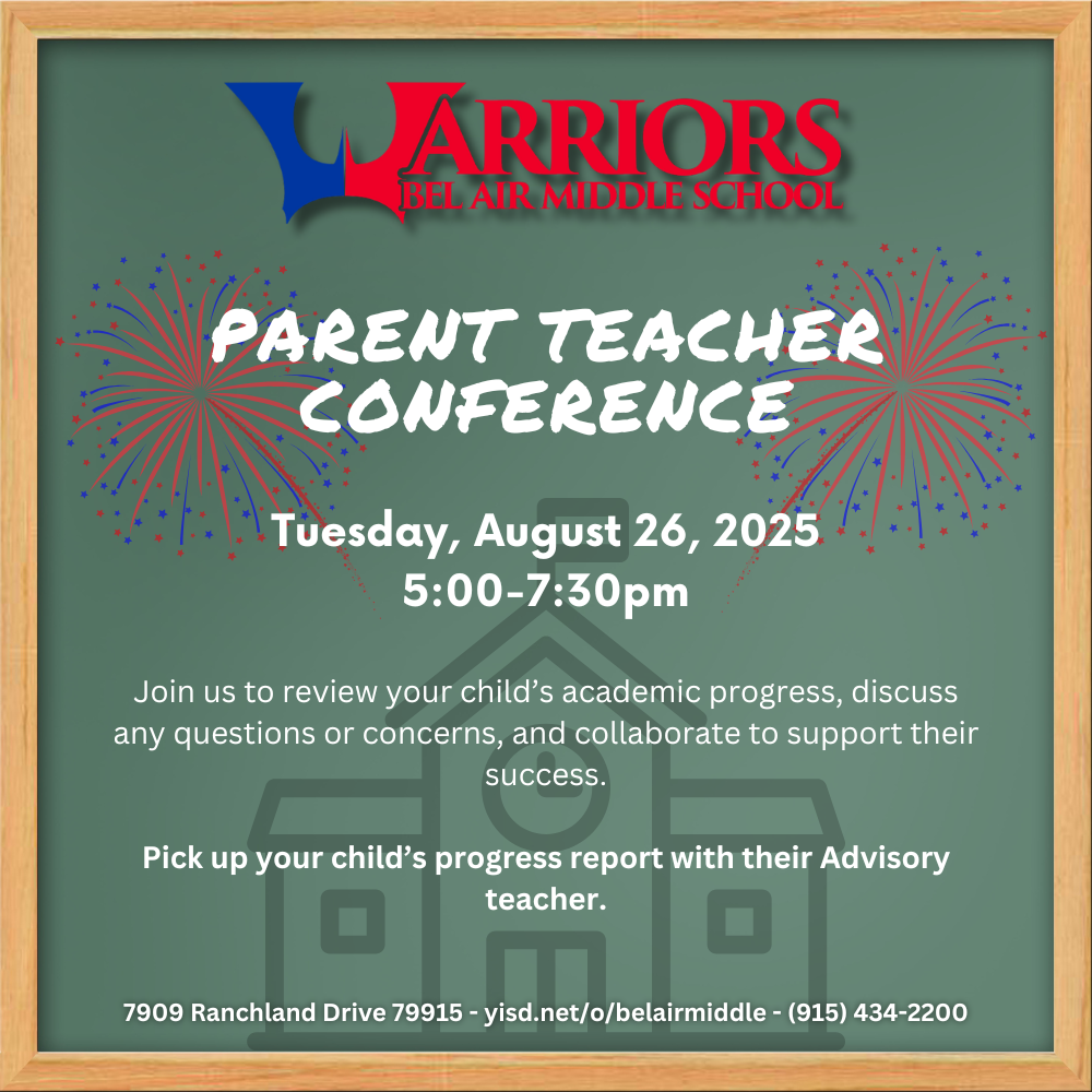 Parent Teacher Conference 8/26/25