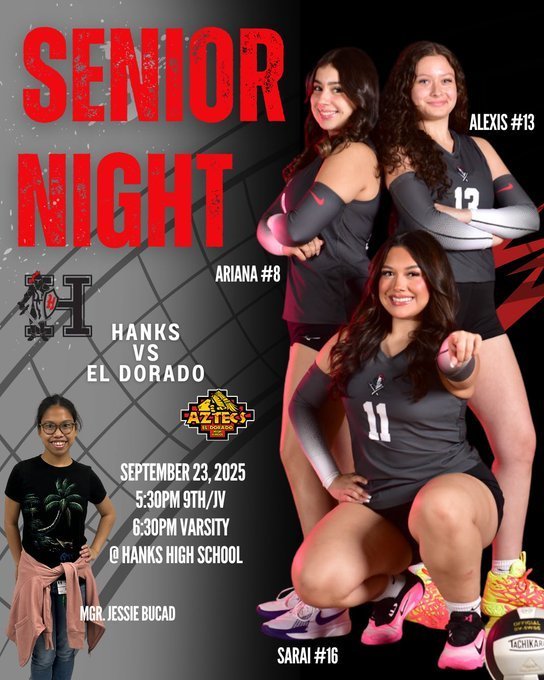 Hanks Volleyball Game Day - Senior Night