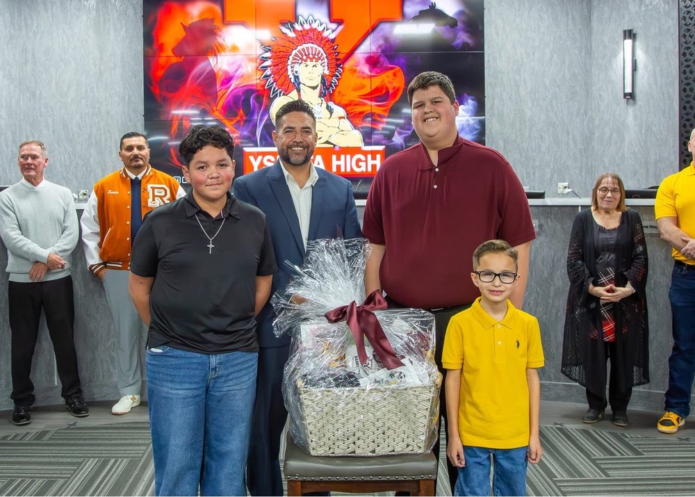 board member shown appreciation with basket