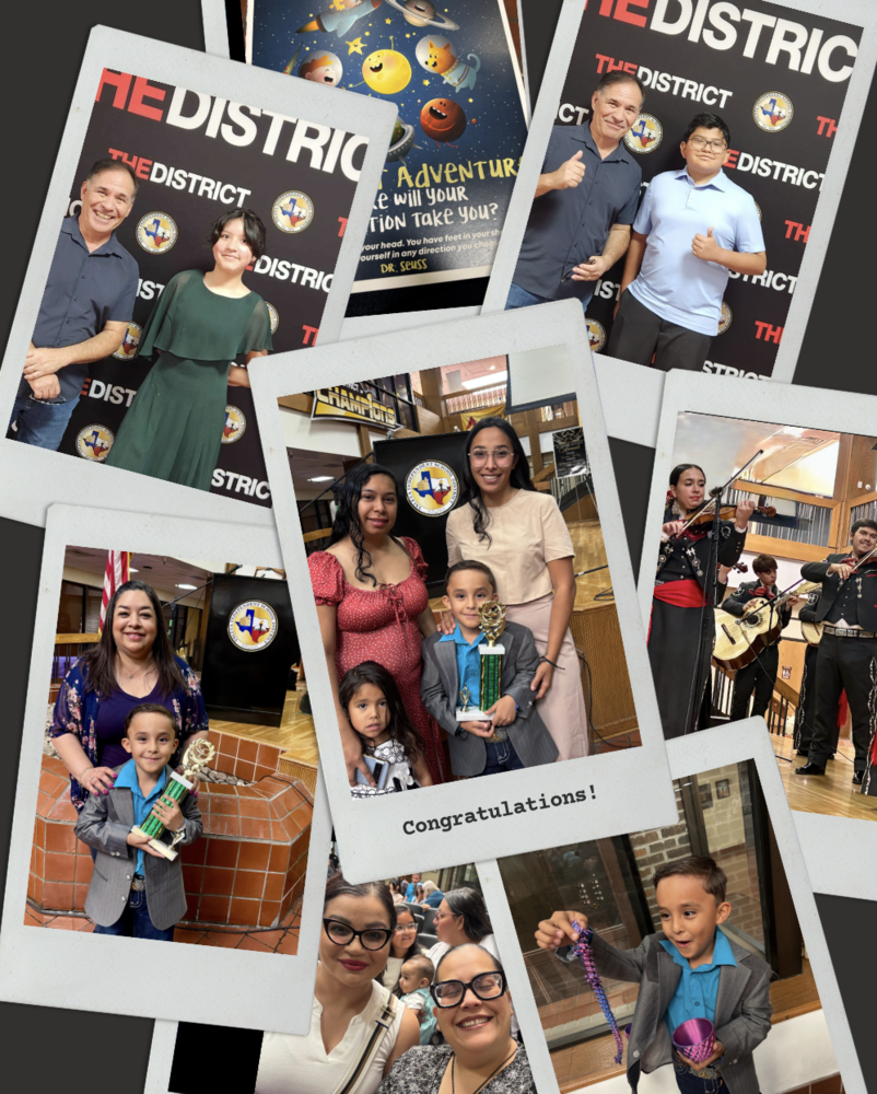 UIL competitions where sophia jaques won 2nd place, Frank ortiz 1st place and Little kinder hector won 2nd place in creative writing.