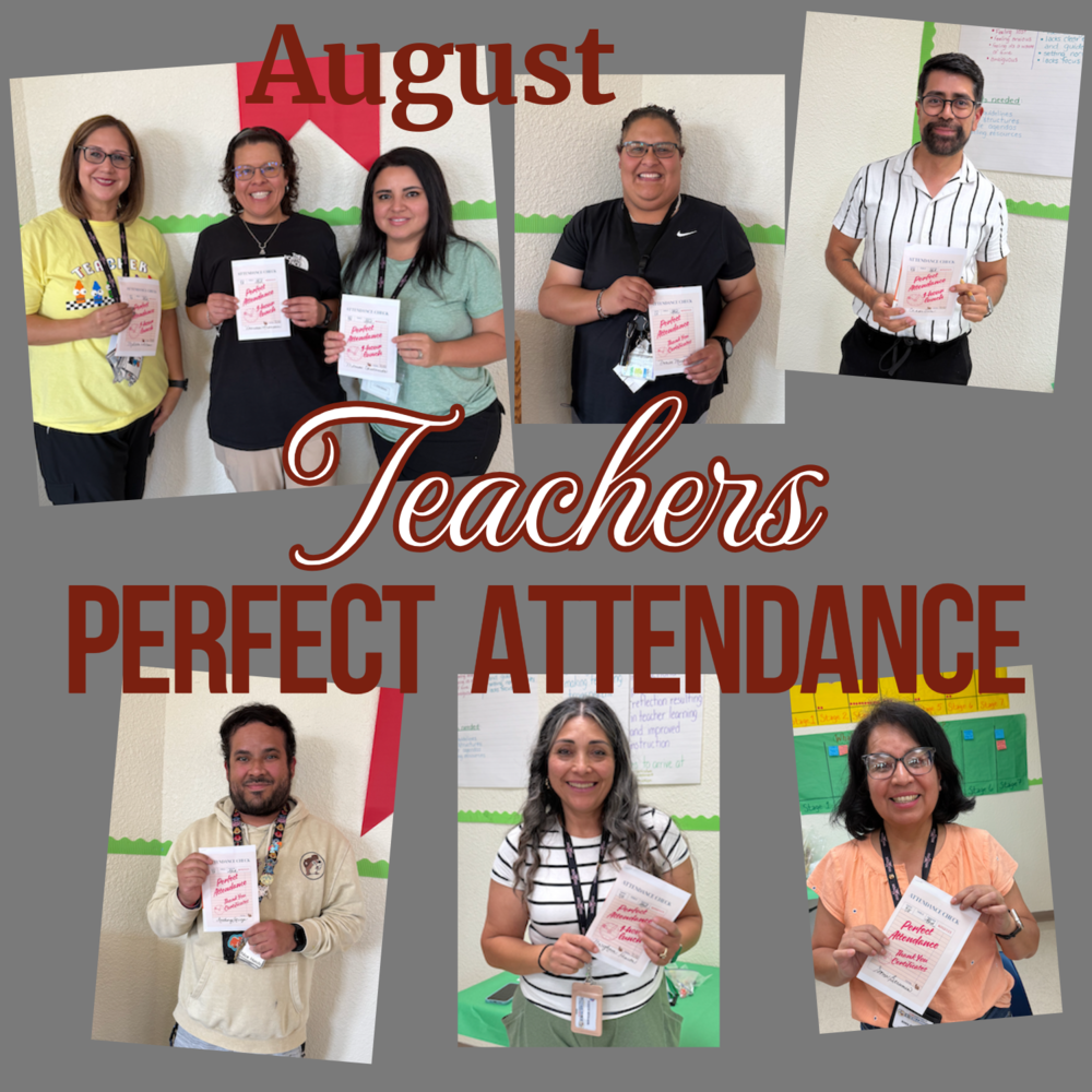 teachers celebrate perfect attendance