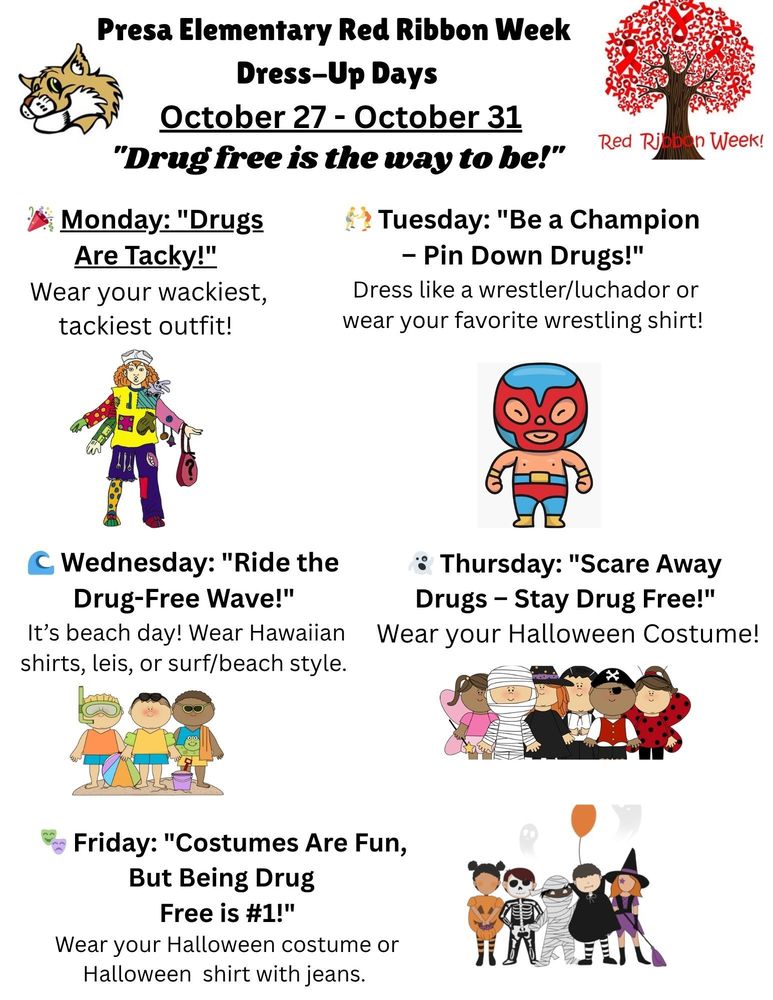 Red Ribbon Week Flyer English