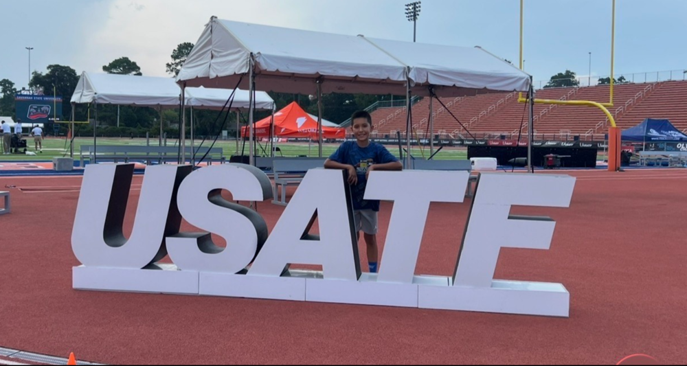 Paul posing at usatf