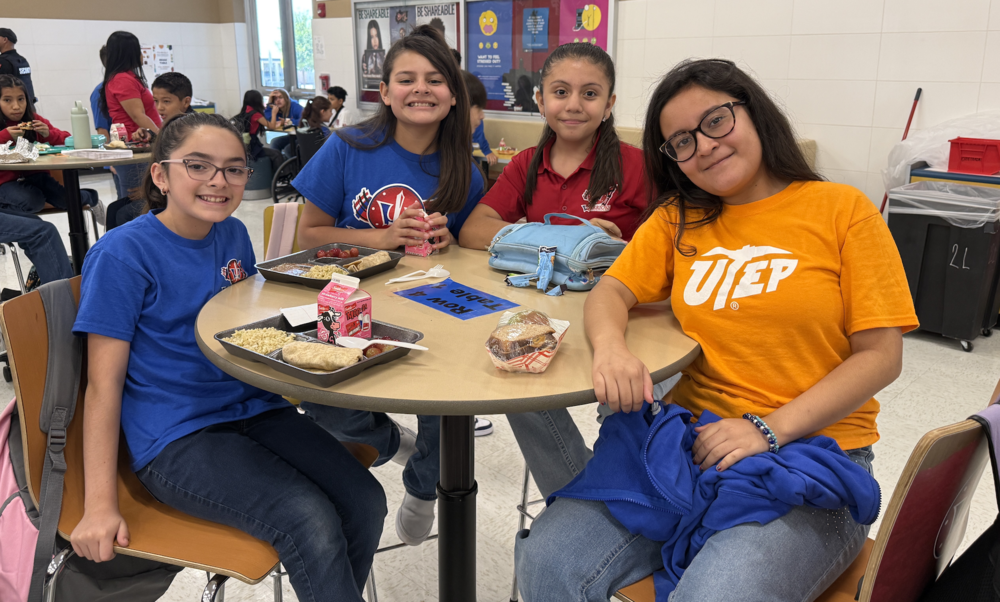 Bel Air Middle School Posing with their College Shirts