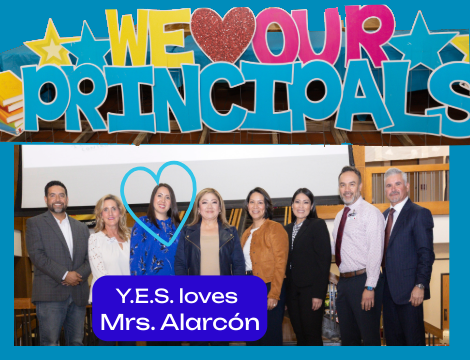Principals pose for Principal's Month