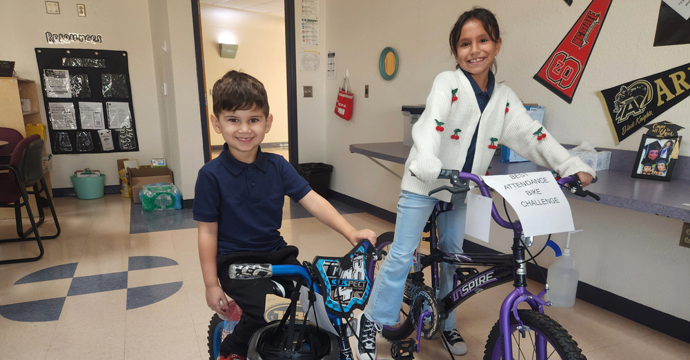 Winners of the Bike Raffle